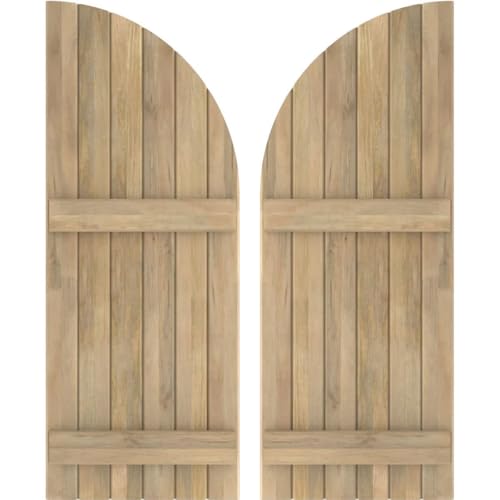 Ekena Millwork ARW101BQ621X34UNH Americraft Six 2 Exterior Real Wood Joined Boa…