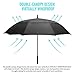 BAGAIL Golf Umbrella 68/62/58 Inch Large Oversize Double Canopy Vented Automatic Open Stick Umbrellas for Men and Women(Black,62 inch)
