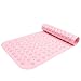 Bath Mat, Bluesim Non Skid Shower Bathtub Mat Non Slip Mildew Resistant with Powerful Suction Cups & Superior Grip,16”32”, Pink