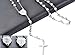 Rosary Chain Necklace with Cross Pendant Silver Stainless Steel Bead Pendants 30 Inches Charm Jewelry Perfect for Women Girls Birthday Graduation Valentines Christmas Gifts(Women )