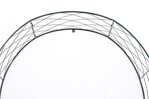 CLP Metall-Rosenbogen Für Die Tür I Rankbogen Mit Dunkelgrüner Beschichtung I Rankhilfe Für Kletterpflanzen I Verzierter… – Bild 5