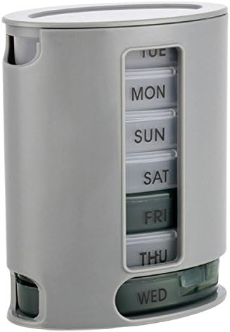 Hackneyed® 7 Day Pill Organizer With 4 Compartment Medicine Storage Box(Pill Organiser_Random ColoR)