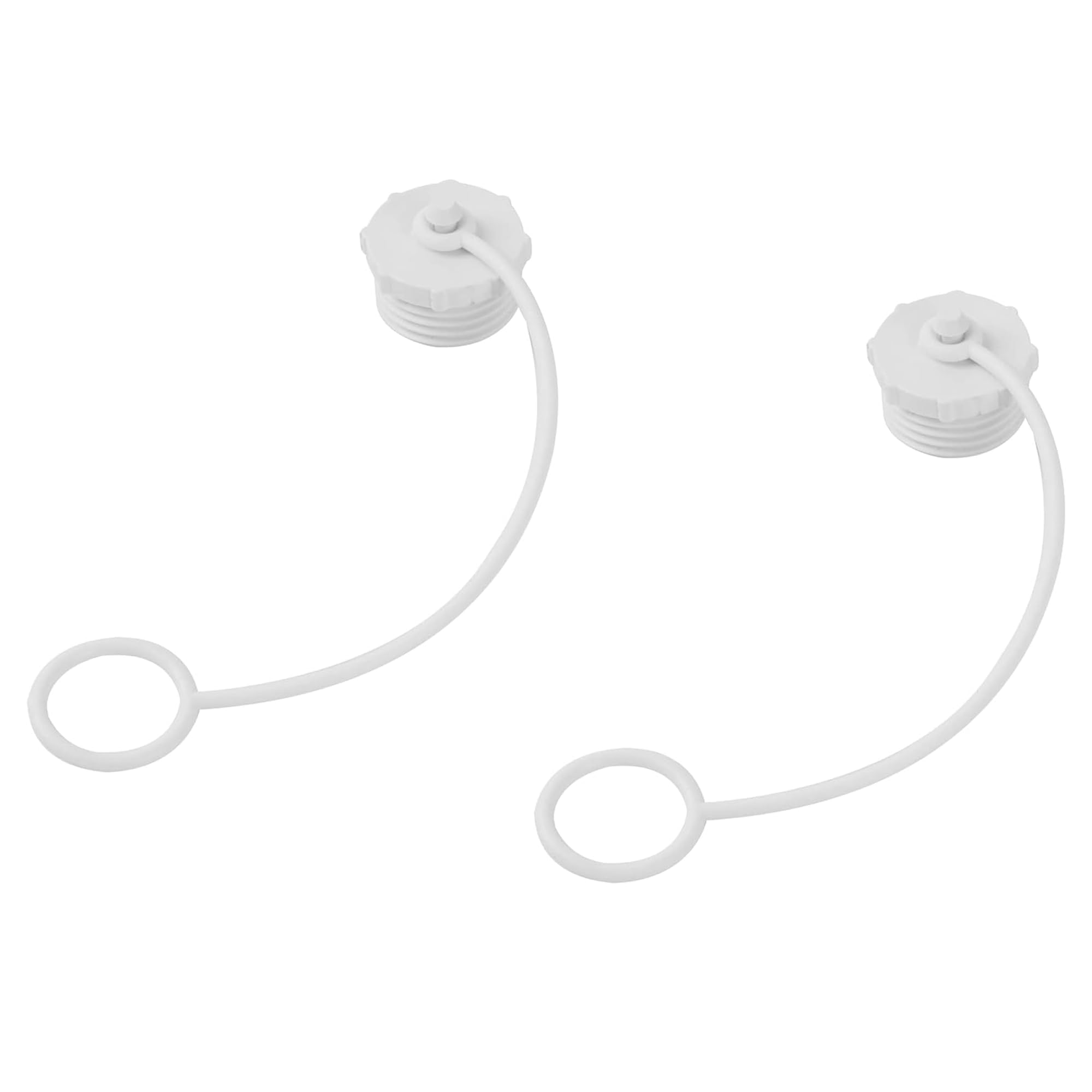 Photo 1 of TonGass (2-Pack, White) Coupler Hose Plugs with Straps, Easy Twist 3/4" MPT Connectors Compatible with Most RV City Water Inlets, Keep Dust and Debris from the Fresh Water System - B Style