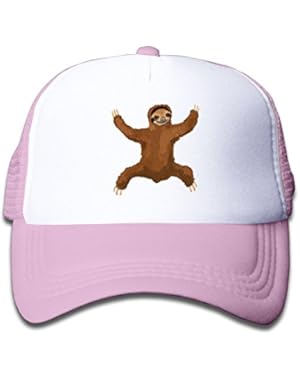 Sloth Kongfu Youth Toddler Mesh Hat Boy and Girl Baseball Trucker Cap
