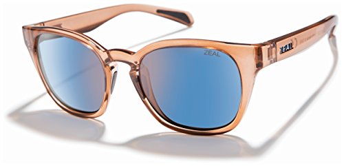Zeal Optics Unisex Windsor Camel/Polarized Horizon Blue Lens One Size