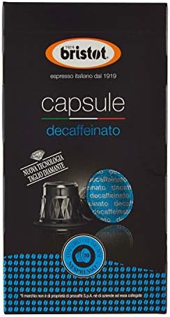 Bristot Decaffeinato Capsules, Box of 10