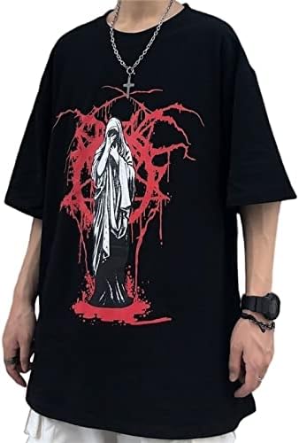 Men Women Y2K Vintage T-Shirts Tees Grunge Emo Alt Grafitti