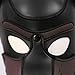 Raycity Leather Full Face Mask Dog Puppy Hood Removable Mouth Costume Party Cosplay Unisex (Black&Brown)