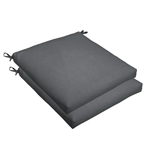 Sorra Home Sunbrella Bristol Square Chair Cushion (Set of 2) - Fade & Water Res…