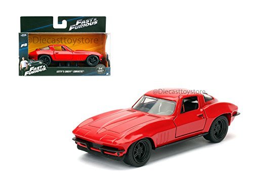 1:32 W/B - FAST & FURIOUS 8 - LETTY'S CHEVROLET CORVETTE RED 98306 BY JADA