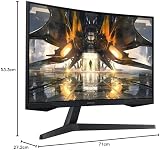 Samsung Odyssey LS32AG550EPXXU 32 inch QHD 165Hz 1ms Curved Gaming Monitor view 7