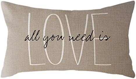 NEEKY fashion simple Valentine's Day pillowcase comfortable linen 30x50cm cushion cover home decoration pillowcase