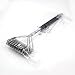 HaRuion Grill Brush, Bristle Free Grill Brush,3-Helix Bristle Free Clean Brush,Food Grade Stainless Steel 316 Barbecue Brush Fits Porcelain,Propane,Electric,Infrared,Iron and Weber Grill Grates,BBQ