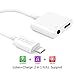 Lightning Adapter Headphone Jack For IPhone 8/7 3.5mm iphone dongle Audio Adapter 2A Quick Charge Earphones Splitter - Compatible With IOS 11 （No Calling Feature Or Data Transfer Abilityi ） (white-4)