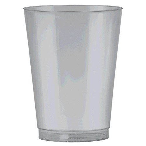 Big Party Pack Plastic Cups | 10 oz. | Silver | Pack of 72 | Party Supply