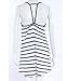Mansy Women's Summer Strap Loose V-neck Halter Casual Beach Dress, White, Medium