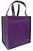 CYMA Reusable Grocery Totes, 6 Pack (Purple)