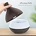 Anjou Diffuser 500ml Wood Grain Aromatherap,12 Hours of Scent with Just One Fill, Essential Oil Diffusers Cool Mist Humidifier Ultrasonic Aroma with Adjustable Mist Mode Waterless Auto Shut-Off