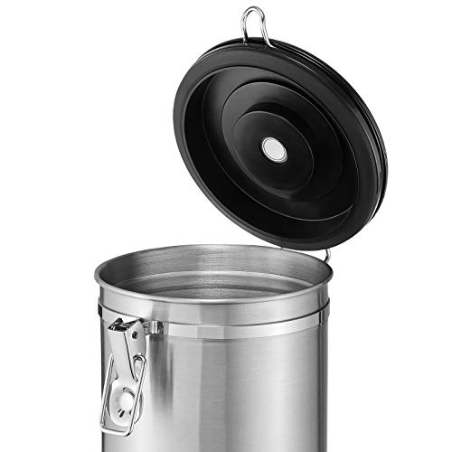 Bretani 24 oz Stainless Steel Coffee Canister & Scoop Set, Silver