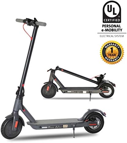 Electric Scooter for Adults,US Federal Agency Safety UL Certified,8.5" Tires 300W Motor Speed 15.8 MPH,Up to 16 Miles,Long Range Battery,Portable Folding electric scooters for adults (1 Year Warranty)