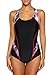 belamo Women's Sport One Piece Swimsuit Racerback Athletic Pro Swimwear