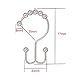COSFY Shower Curtain Hooks Rings, Rust-Resistant Metal Double Glide Shower Hooks for Bathroom, Modern Decorative Design Shower Rods Curtains - Chrome