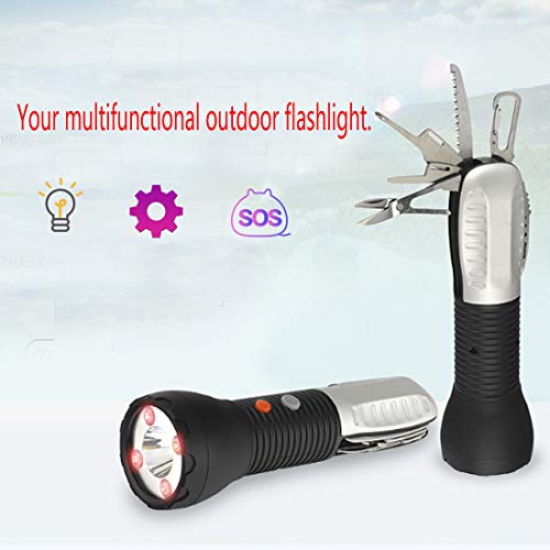 RuoFeng High-Power Flashlight Outdoor Emergency Tool Combination 3w High Power Led Multi-Function Tool Flashlight