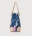 Womens Vintage Shoulder Bag All-over Flowers Pu Leather Tote Purse Cross Body Handbag (White)