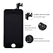 iPhone 5s Screen Replacement [Black] - P-zone LCD Display Touch Digitizer Full Assembly Kit (Include Front Camera + Proximity Sensor + Ear Speaker) with Repair Tools and Screen Protector