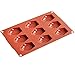 QELEG 9-Cavity Silicone Homemade Madeleine Cookies, Chocolate, Candy Mould -2 Pieces