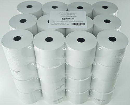 Monroe Systems for Business 20 lb. Single-Ply Bond Paper Rolls (48) -- Highest Quality on the Market Today!