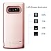 PEYOU Compatible for Galaxy Note 8 Battery Case,6500mAh Slim TPU Frame Protective Charger Rechargeable Extended Power Bank Type C Charging Battery Case w/Kickstand Compatible for Samsung Galaxy Note 8