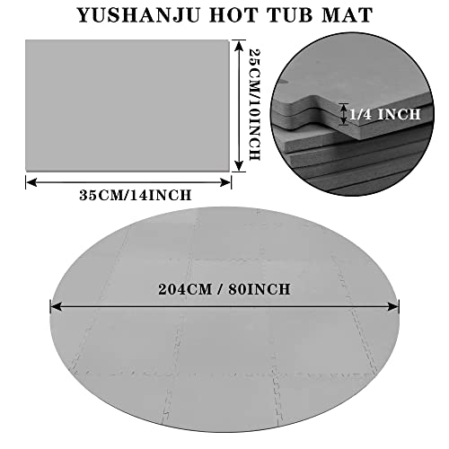 Hot Tub Mat Floor Protector Floor Mat 80 Inch Diameter Foam Ground