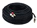 Monoprice Premium 100' 2-RCA Plug Male to Male Cable, Black (105350)