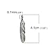 JGFinds Assorted Native American Charms in Silver Tone, Bear Paws, Wolf Arrow, Turtle, Eagle Feather, 20 Pack