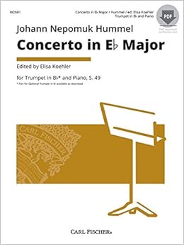 Amazon Com Carl Fischer Hummel Concerto In Eb Major For Trumpet In Bb And Piano S 49 0680160902156 Carl Fischer Books