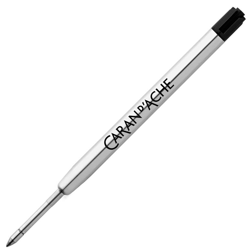 Caran d'Ache Geneve 8.468.000 Ballpoint Pen Refill Medium Black Length 12.3 cm Diameter 0.9 cm