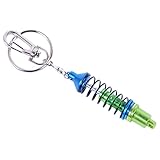 XINDELL Car Turbo Keychain, Tein Damper Key Chain, Suspension Coilover Keyrings (Blue)