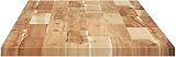 vidaXL Solid Acacia Wood Table Top 120x40x2cm Rectangular Untreated Durable view 6