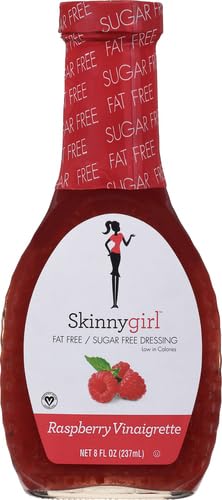 SKINNYGIRL SUGAR FREE GLUTEN FREE SALAD DRESSING, RASPBERRY VINAIGRETTE, 8 OUNCE