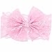 CellElection 8pcs 4.5 inches Large Huge Big Princess Lace Hair Bows Headbands Hair Bands Acessories for Girls Baby Kids Teens