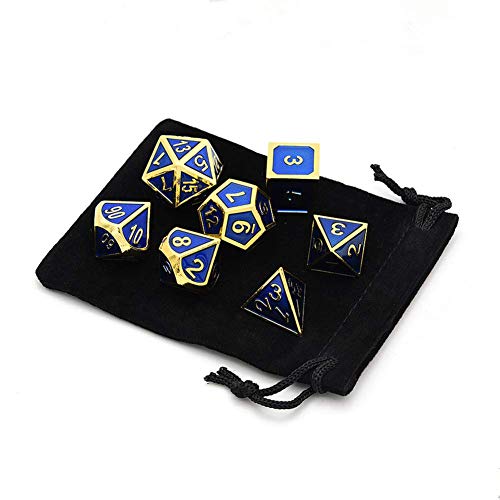 image for Stylifing Metal Dice Set Polyhedral DND Role Playing Game Dice Set wit