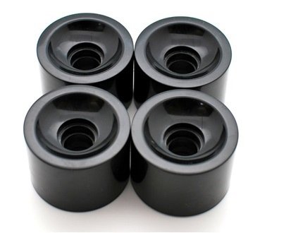 Longboard Skateboard Package, 7inch Aluminum Trucks (Black), 70mm longboard wheel set, Skateboard Bearings, Skateboard Pads 6mm, Skateboard Hardware 1.5 inch (Black)