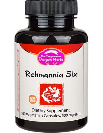 Dragon Herbs Rehmannia Six Combination (Liu Wei Di Huang Tang) - 400 mg - 100 Vegetarian Capsules