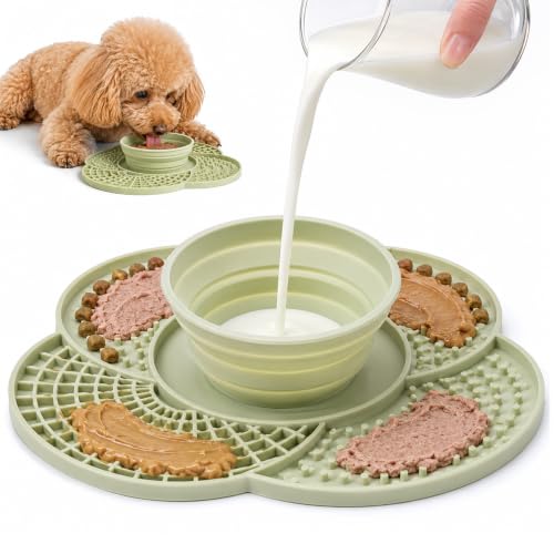 可折叠慢食狗碗舔舐垫