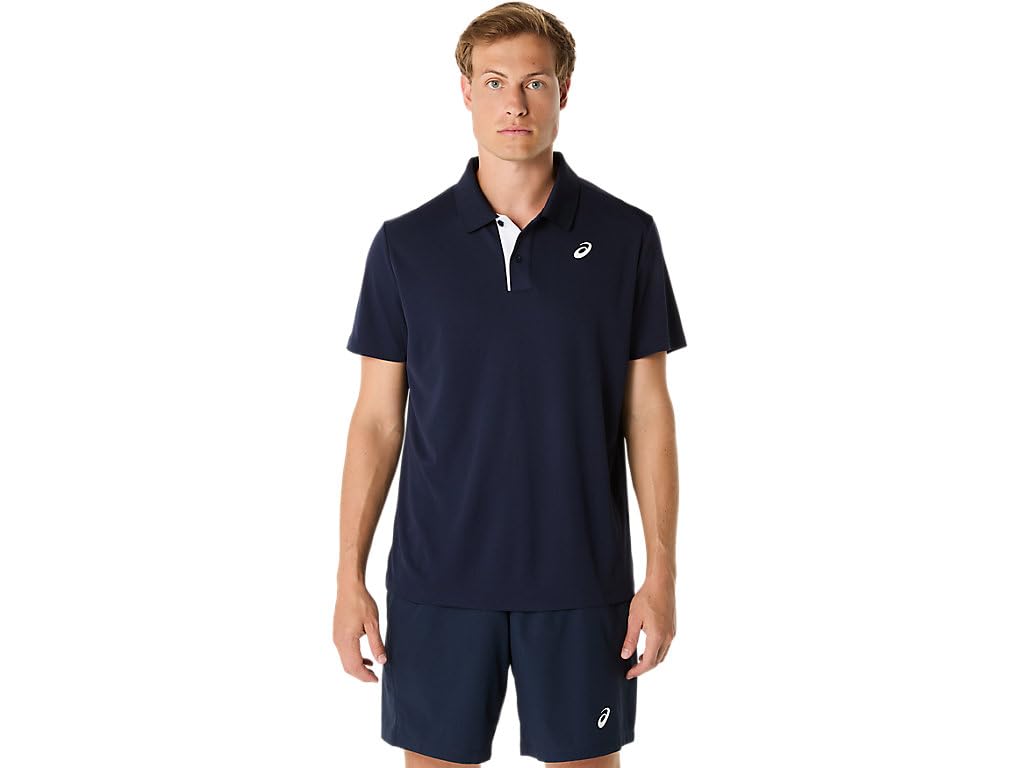 ASICS - Polo de tenis para hombre, talla 3XL, medianoche