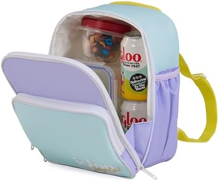 Retro Mini Kühl‑Rucksack – isolierte Kühltasche ca. 9 L, stylischer Cooler Backpack für Strand, Picknick, Camping, Outdoor – leichte Tragetasche im Retro‑Design