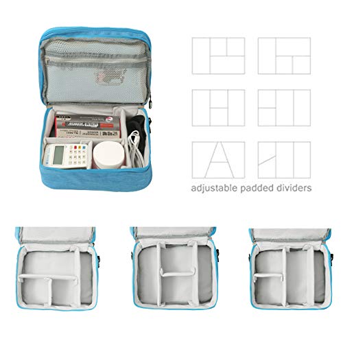 image for GUOHAN Double Layer Electronic Organizer Travel Universal Cable Organi
