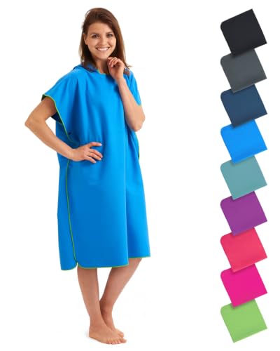 Fit-Flip Badeponcho aus Mikrofaser für Damen und Herren schnelltrocknend
