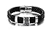 AM CLOTHES Mens 316L Stainless Steel Braided Leather Bracelet Cuff Bracelet Magnetic Clasp 7.2inch